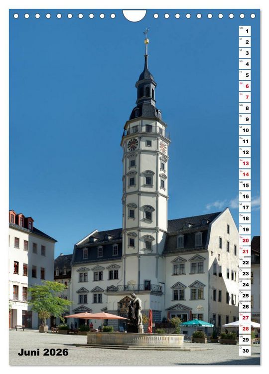 Produktbild: Gera - Stadt an der wei&szlig;en Elster (Wandkalender 2026 DIN A4 hoch), CALVENDO Monatskalender