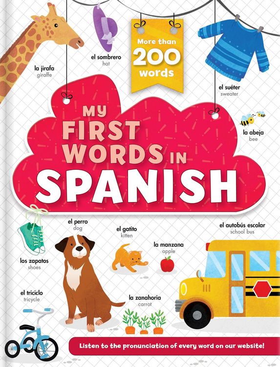 Produktbild: My First Words in Spanish: More Than 200 Words! - Bilingual Board Book for Kids Ages 2-5