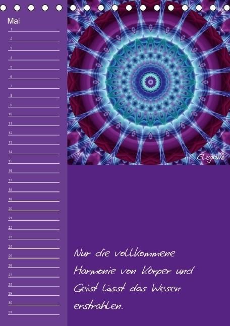Produktbild: Mandala - Spiegel der Seele / immerw&auml;hrender Geburtstagskalender (Tischkalender immerw&auml;hrend DIN A5 hoch)