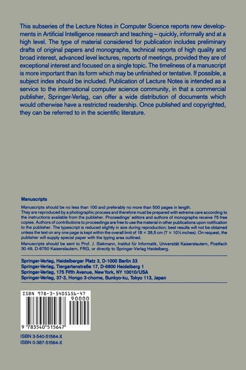 Produktbild: Logic Programming '88
