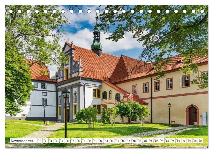 Produktbild: Ein Wochenende in Krumau (Tischkalender 2026 DIN A5 quer), CALVENDO Monatskalender