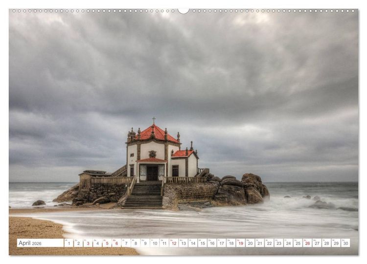 Produktbild: Portugal, der bunte S&uuml;den Europas (hochwertiger Premium Wandkalender 2026 DIN A2 quer), Kunstdruck in Hochglanz