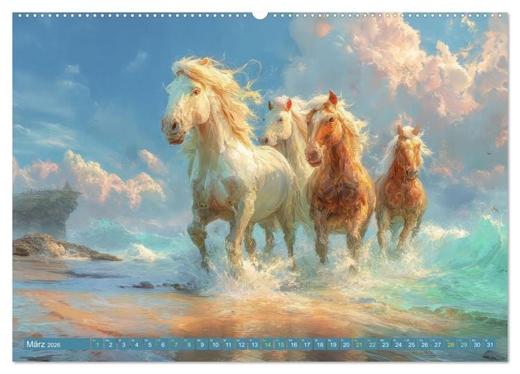 Produktbild: Am Wasser - Bei Sturm und Sonnenschein (Wandkalender 2026 DIN A2 quer), CALVENDO Monatskalender