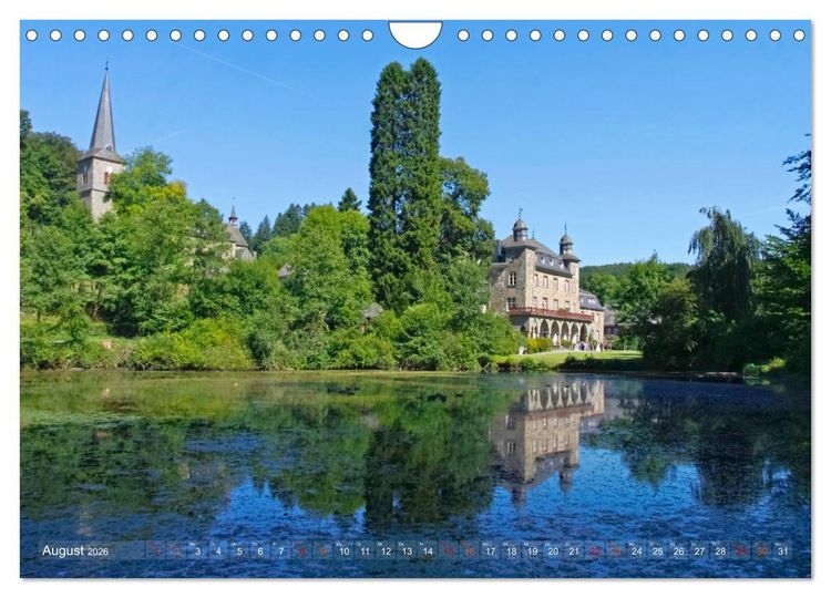 Produktbild: Burgen, Schl&ouml;sser, Herrenh&auml;user im Bergischen Land (Wandkalender 2026 DIN A4 quer), CALVENDO Monatskalender