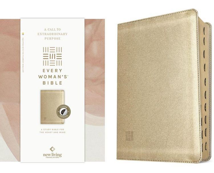 Produktbild: NLT Every Woman's Bible, Filament Enabled (Leatherlike, Soft Gold, Indexed, Red Letter)