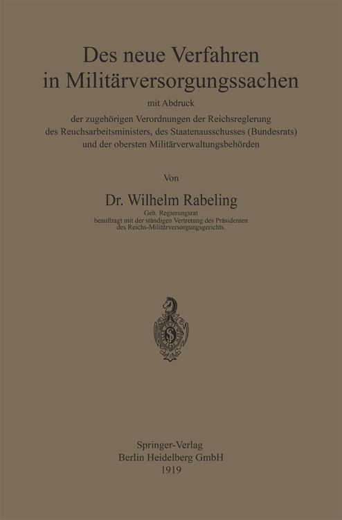 Produktbild: Das neue Verfahren in Milit&auml;rversorgungssachen