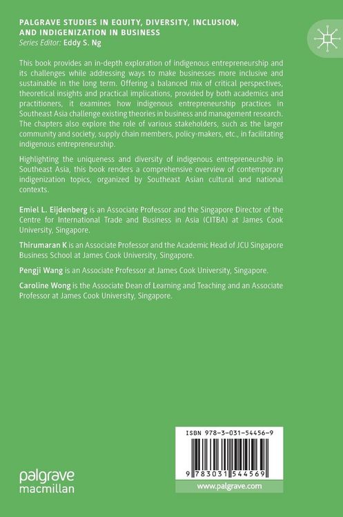 Produktbild: Indigenous Entrepreneurship in Southeast Asia