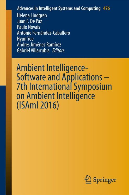 Produktbild: Ambient Intelligence- Software and Applications - 7th International Symposium on Ambient Intelligence (ISAmI 2016)