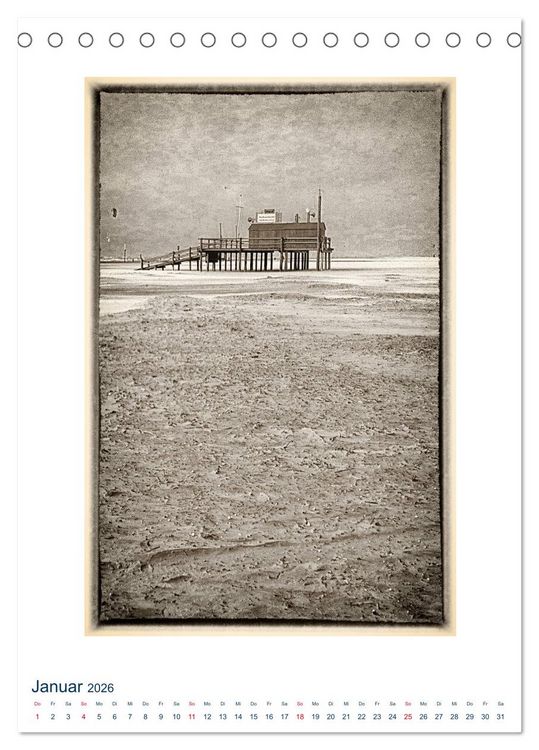 Produktbild: Nordseebrise - Bezauberndes Nordfriesland (Tischkalender 2026 DIN A5 hoch), CALVENDO Monatskalender
