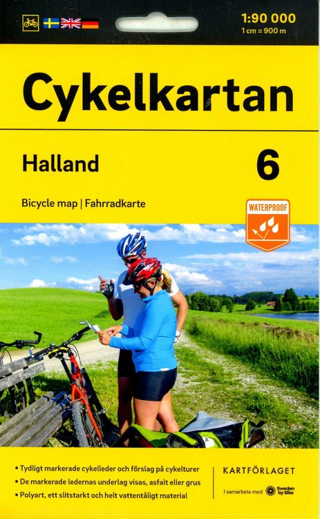 Produktbild: Cykelkartan Blad 6 Halland 1:90000