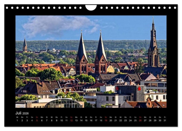 Produktbild: Heidelberg Views - Heidelberger Ansichten (Wandkalender 2026 DIN A4 quer), CALVENDO Monatskalender
