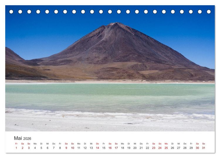 Produktbild: Vulkane - Die atemberaubendsten Motive der Feuerspucker. (Tischkalender 2026 DIN A5 quer), CALVENDO Monatskalender