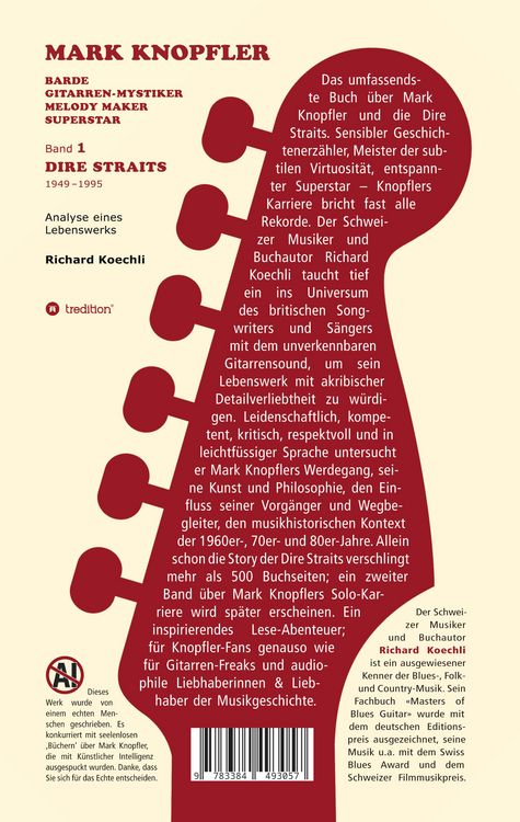 Produktbild: Mark Knopfler (Band 1, Dire Straits) - das 552 Seiten starke Buch