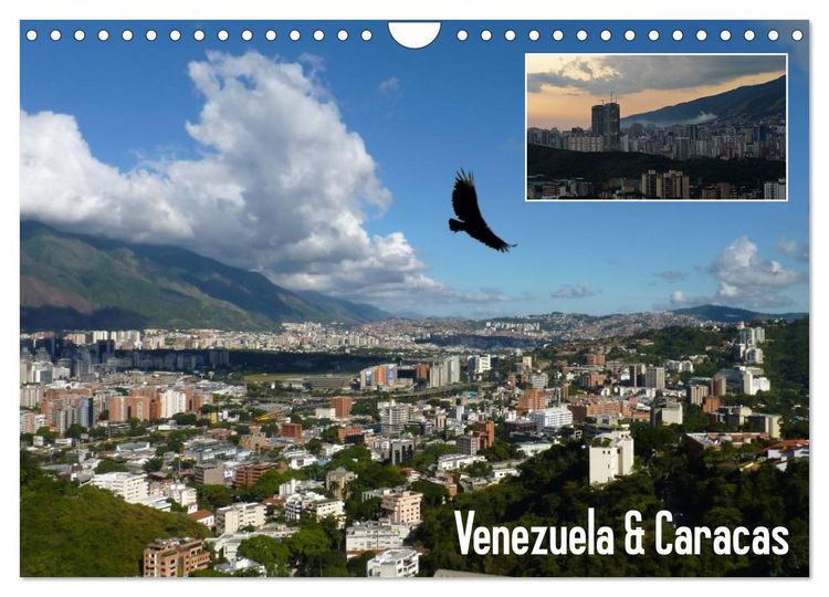 Produktbild: Venezuela & Caracas (Wandkalender 2026 DIN A4 quer), CALVENDO Monatskalender