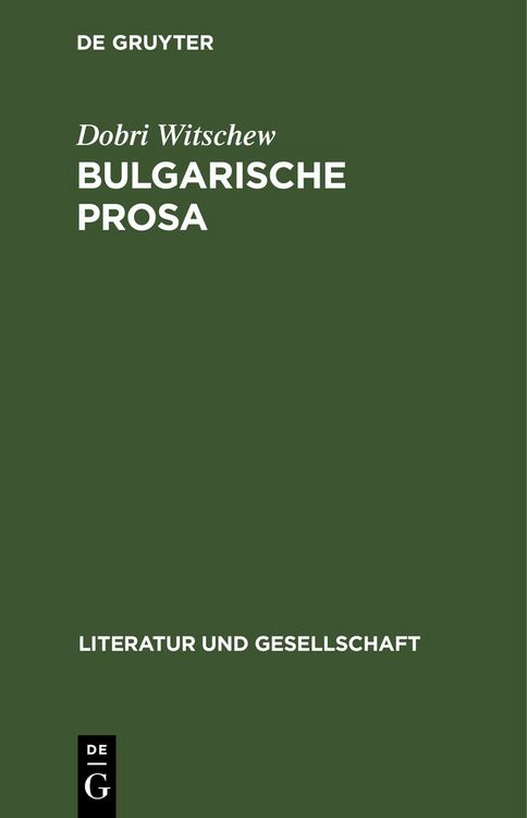 Produktbild: Bulgarische Prosa