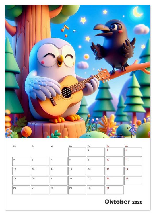 Produktbild: Kunterbunte Kindertr&auml;ume (Wandkalender 2026 DIN A3 hoch), CALVENDO Monatskalender
