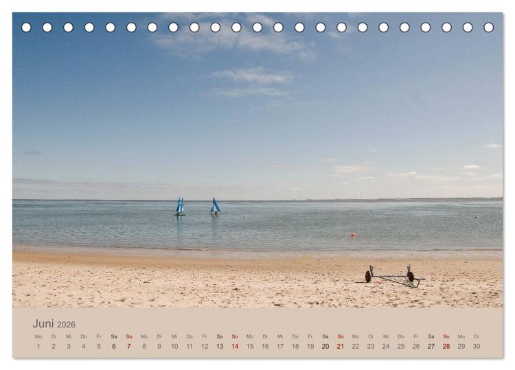 Produktbild: Sylt-Momente (Tischkalender 2026 DIN A5 quer), CALVENDO Monatskalender