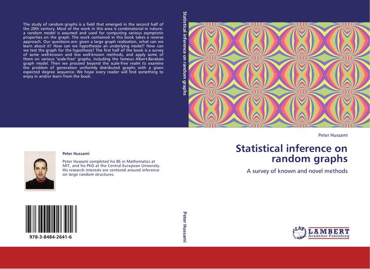 Produktbild: Statistical inference on random graphs