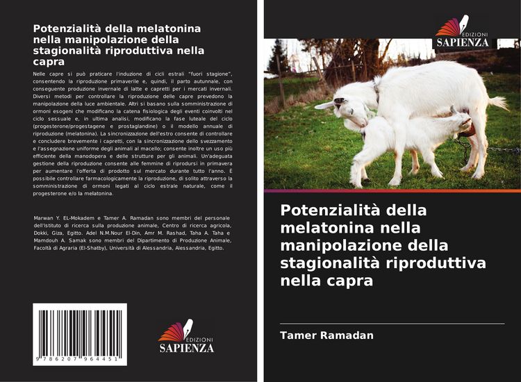 Produktbild: Potenzialit&agrave; della melatonina nella manipolazione della stagionalit&agrave; riproduttiva nella capra