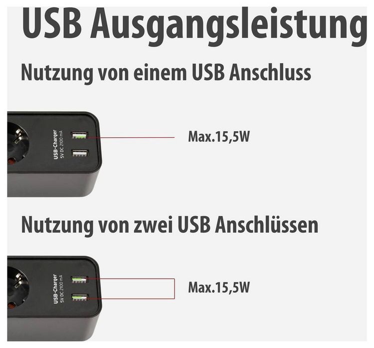 Produktbild: Brennenstuhl 1153240006 Steckdosenleiste mit Schalter 4fach Schwarz Schutzkontakt 1 St.