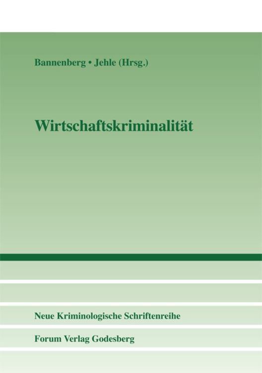 Produktbild: Wirtschaftskriminalit&auml;t