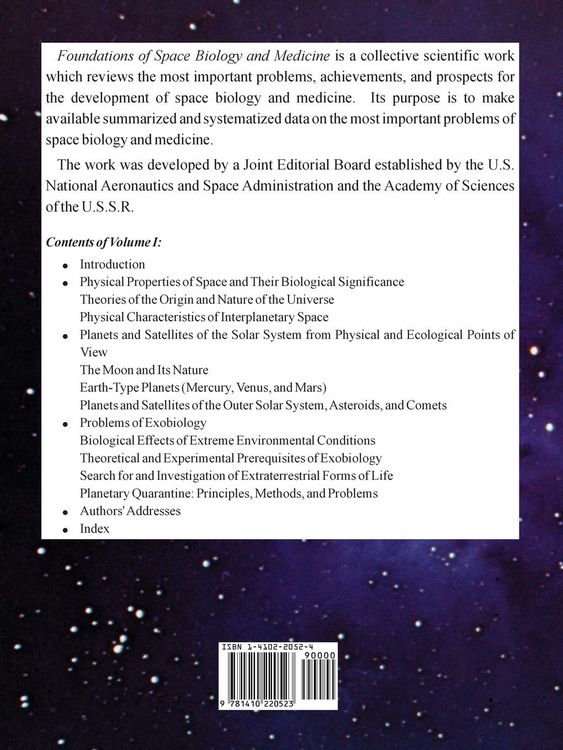 Produktbild: Foundations of Space Biology and Medicine