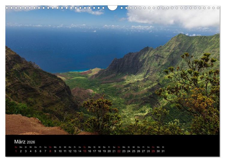 Produktbild: Hawaii - Kauai (Wandkalender 2026 DIN A3 quer), CALVENDO Monatskalender