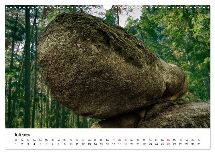 Produktbild: Granitwelten im Waldviertel (Wandkalender 2026 DIN A3 quer), CALVENDO Monatskalender