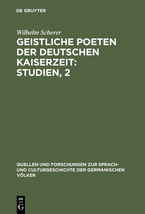 Produktbild: Geistliche Poeten der deutschen Kaiserzeit : Studien, 2
