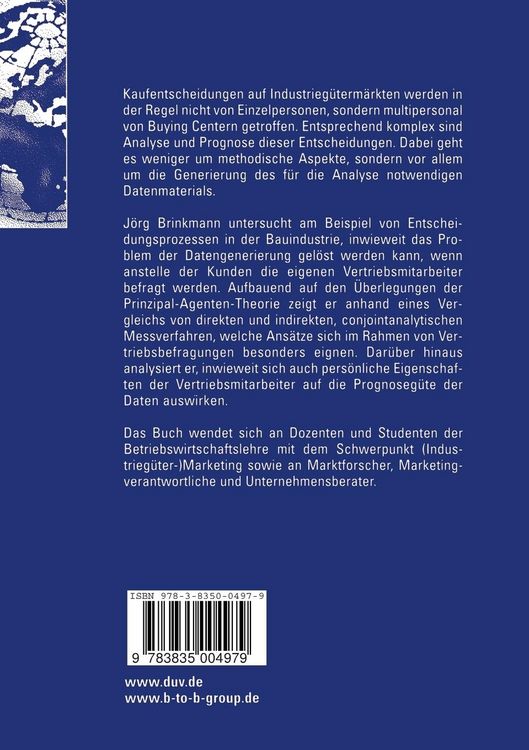 Produktbild: Buying Center-Analyse auf der Basis von Vertriebsinformationen