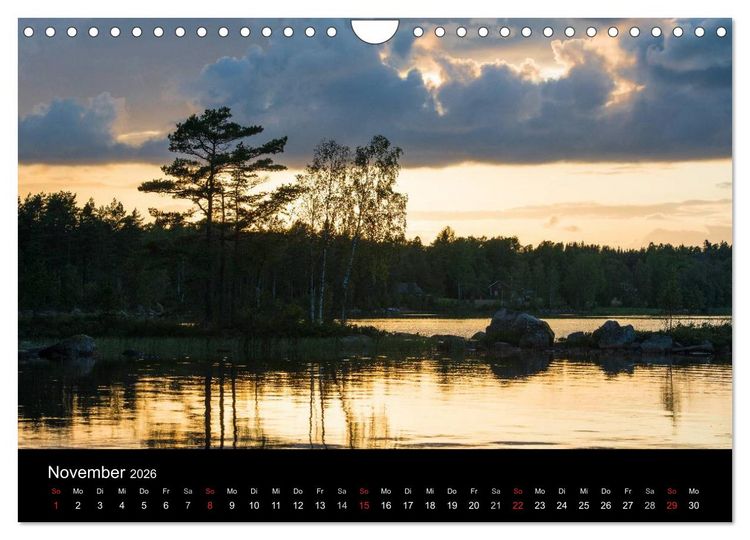 Produktbild: Skandinavien - Im Licht des Nordens (Wandkalender 2026 DIN A4 quer), CALVENDO Monatskalender