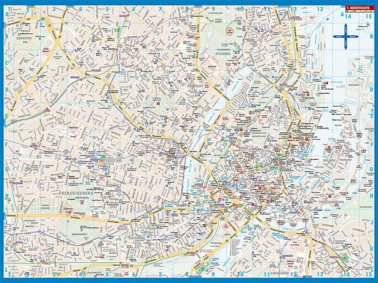 Produktbild: Copenhagen, Kopenhagen, Borch Map