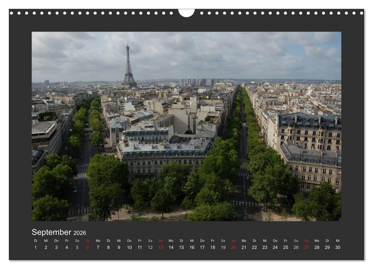 Produktbild: Paris, mon amour (Wandkalender 2026 DIN A3 quer), CALVENDO Monatskalender