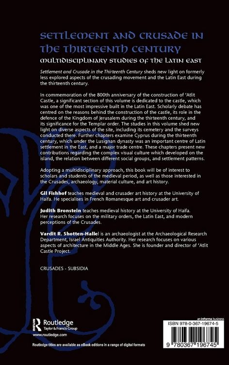 Produktbild: Settlement and Crusade in the Thirteenth Century