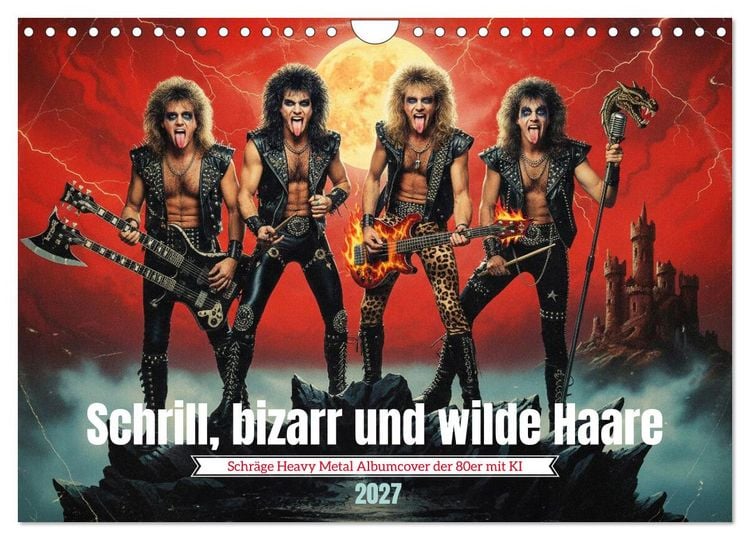 Produktbild: Schrill, bizarr und wilde Haare (Wandkalender 2027 DIN A4 quer), CALVENDO Monatskalender