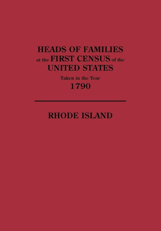 Produktbild: Heads of Families at the First Census of the U. S. Taken in the Year 1790