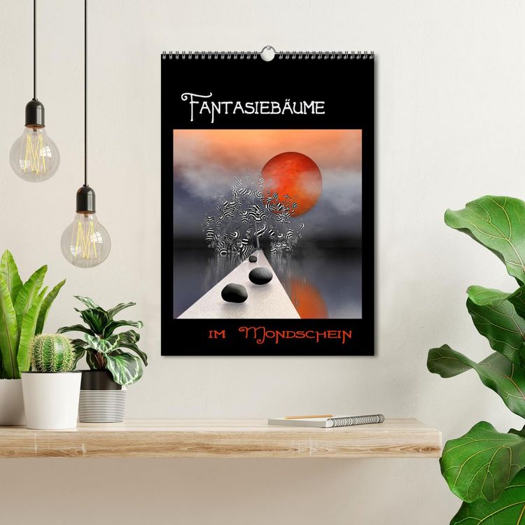 Produktbild: Fantasieb&auml;ume im Mondschein (Wandkalender 2026 DIN A3 hoch), CALVENDO Monatskalender