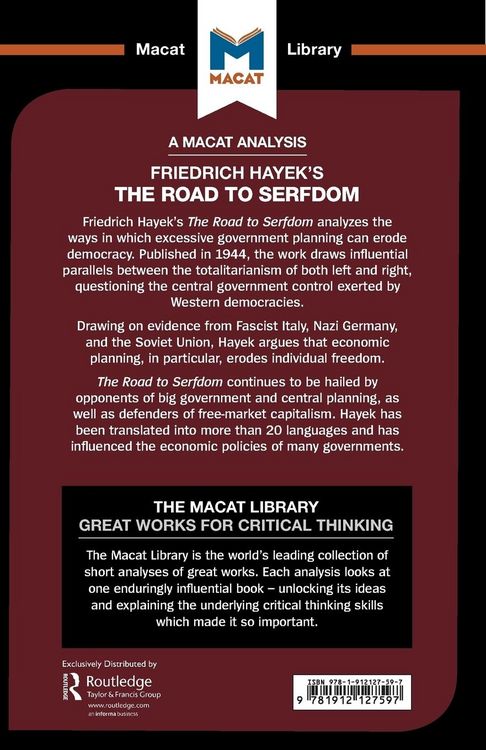 Produktbild: An Analysis of Friedrich Hayek's The Road to Serfdom