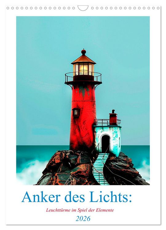 Produktbild: Anker des Lichts: Leuchtt&uuml;rme im Spiel der Elemente (Wandkalender 2026 DIN A3 hoch), CALVENDO Monatskalender