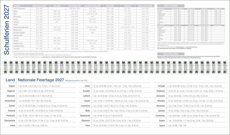 Produktbild: Wochenquerplaner, anthrazit 2027