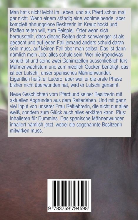 Produktbild: Ich bin ja hier nur das Pferd