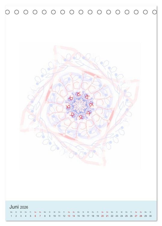 Produktbild: Transluzent-Mandalas (Tischkalender 2026 DIN A5 hoch), CALVENDO Monatskalender
