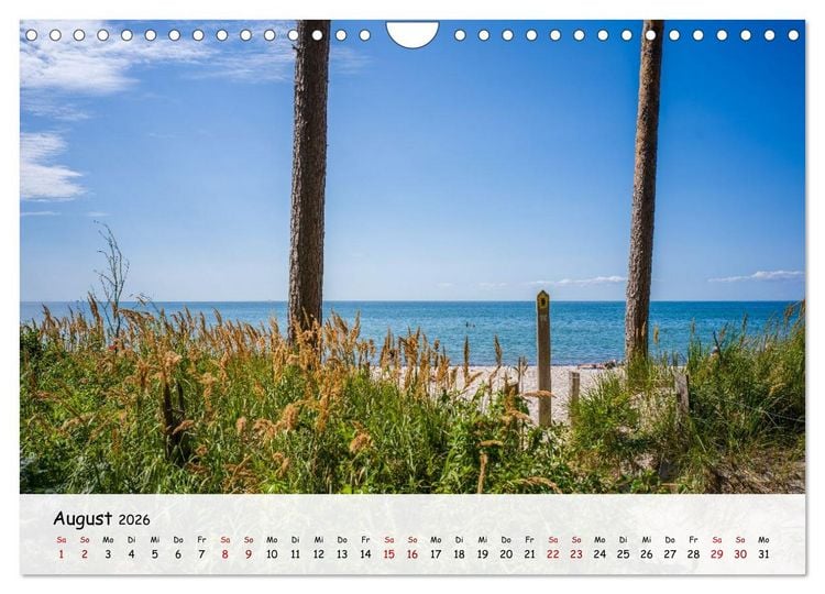 Produktbild: Fischland-Dar&szlig;-Zingst - Zwischen Bodden und Ostsee (Wandkalender 2026 DIN A4 quer), CALVENDO Monatskalender