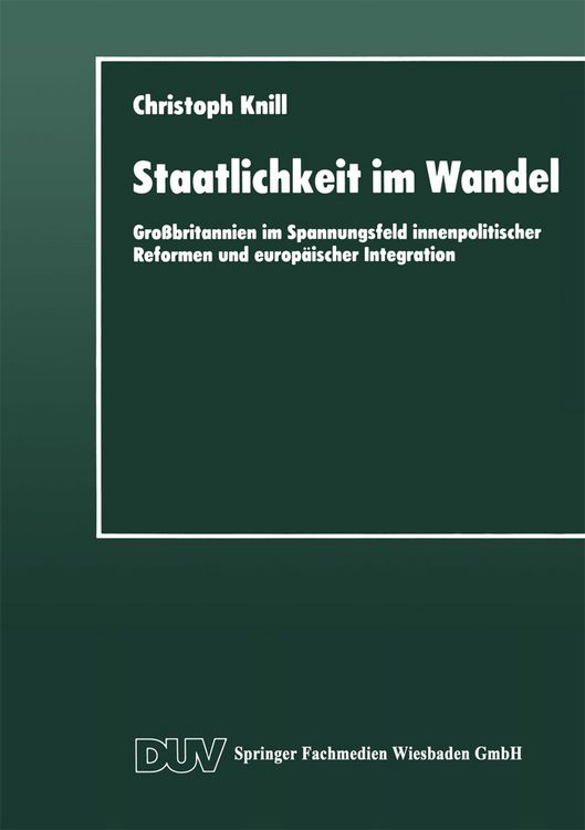 Produktbild: Staatlichkeit im Wandel