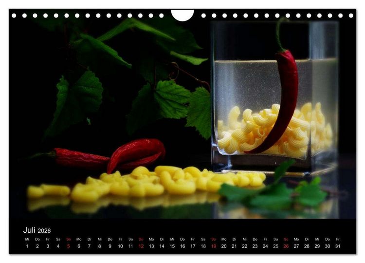 Produktbild: Pasta Kreationen (Wandkalender 2026 DIN A4 quer), CALVENDO Monatskalender