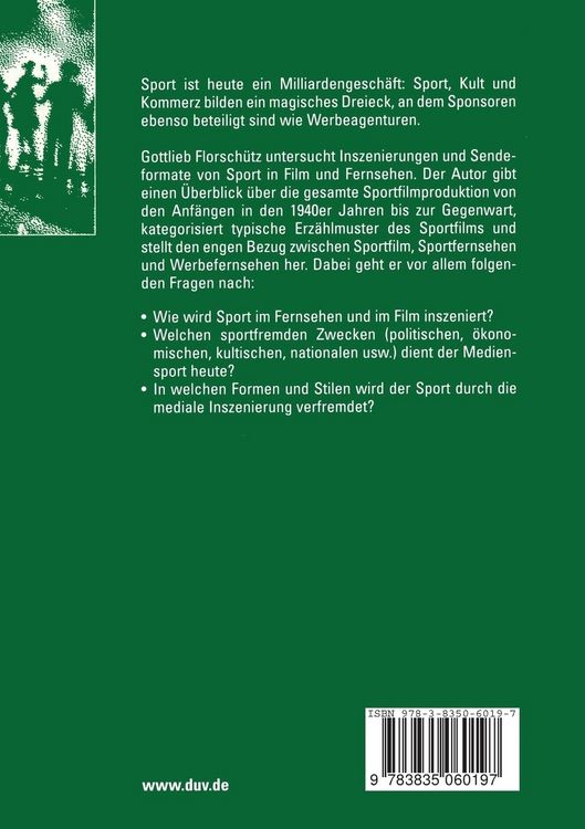 Produktbild: Sport in Film und Fernsehen