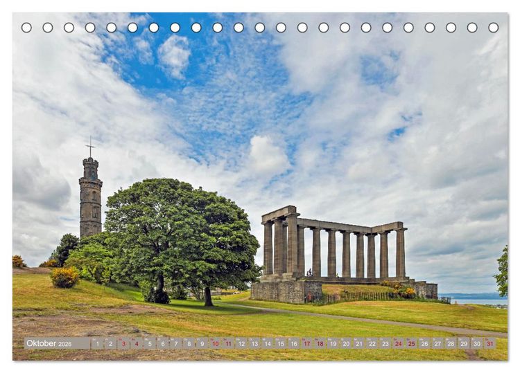 Produktbild: So sch&ouml;n ist Edinburgh (Tischkalender 2026 DIN A5 quer), CALVENDO Monatskalender