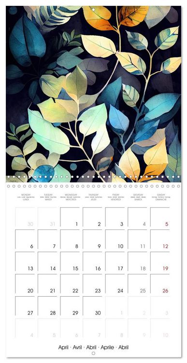Produktbild: The Art of Leaves (Wall Calendar 2026 12 &times; 12 Inch) CALVENDO 12 Month Wall Calendar