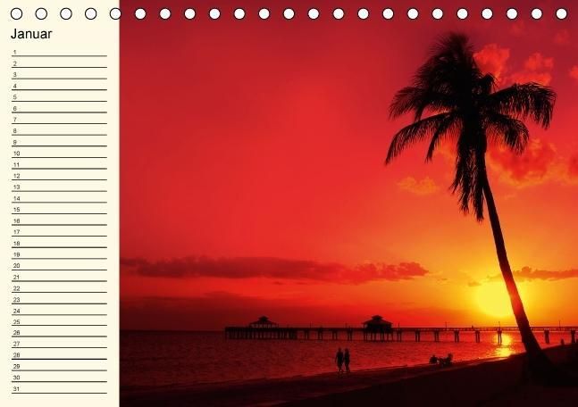 Produktbild: Immerw&auml;hrender Geburtstagskalender &ndash; Beautiful Sunsets (Tischkalender immerw&auml;hrend DIN A5 quer)