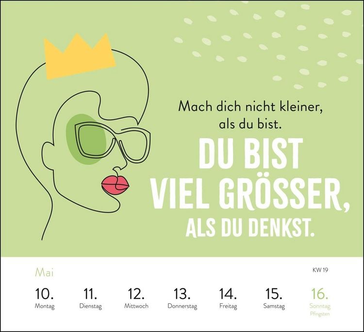 Produktbild: Wochenkalender 2027: Sei stark. Sei anders. Sei DU.